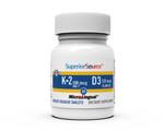Superior Source K-2 100 mcg (MK-7) with D3 5,000 IU