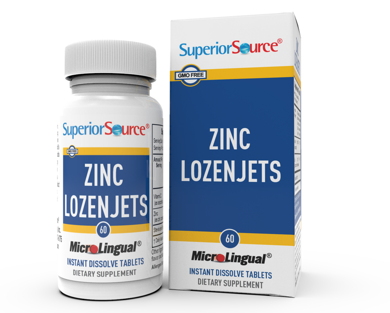 Superior Source Zinc Lozenjets with Vitamin C 15 mg and Zinc 5 mg