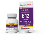 Superior Source No Shot Vitamin B6 - Vitamin B12 - Folic Acid Nutritional Supplements