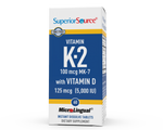Superior Source K-2 100 mcg (MK-7) with D3 5,000 IU
