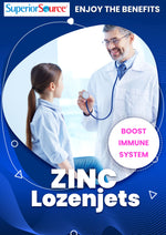 Superior Source Zinc Lozenjets with Vitamin C 15 mg and Zinc 5 mg